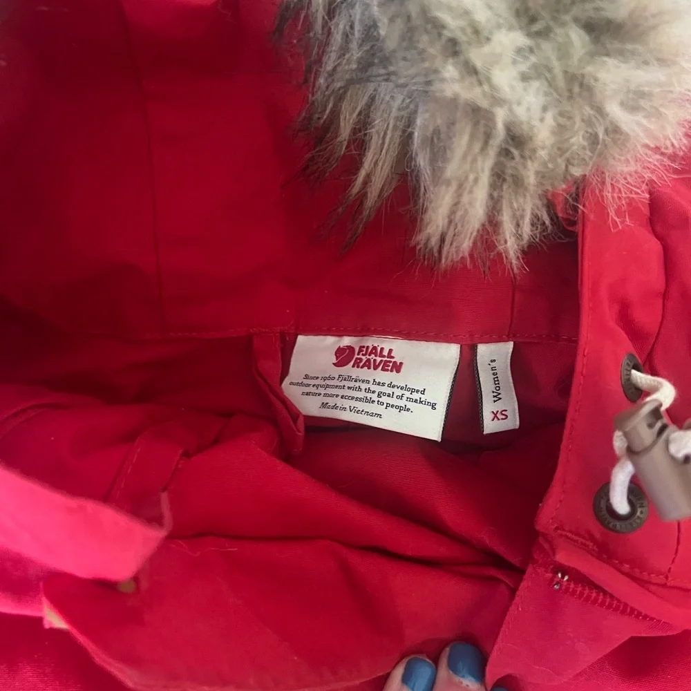 Red Fjällräven anorak parka - Picture 7 of 10